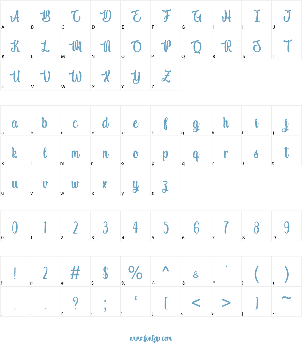 Macho Barista - Personal Use Font Character